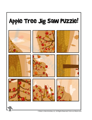 Apple Tree Preschool Cut and Paste 