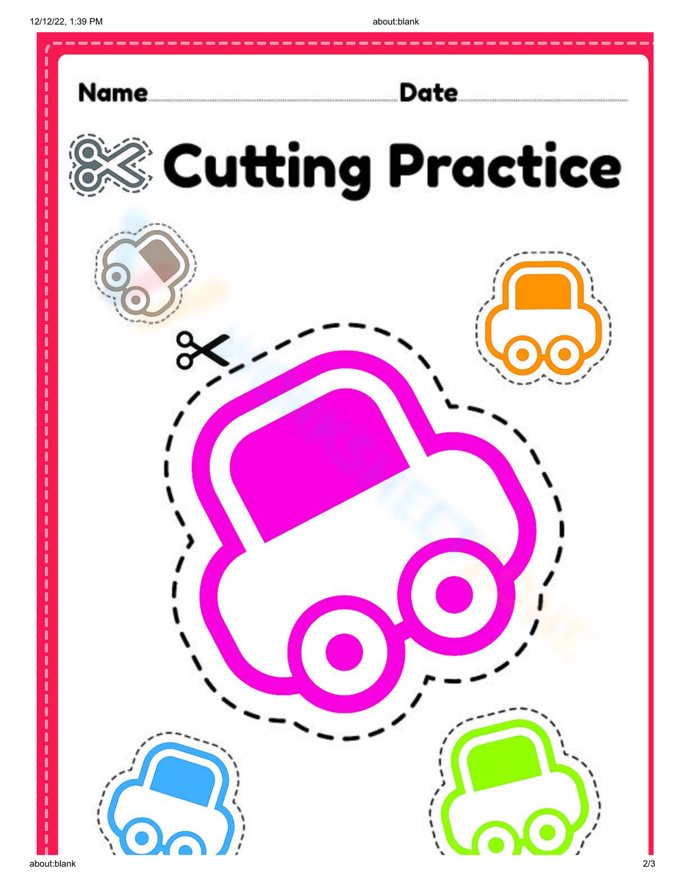Cutting cars