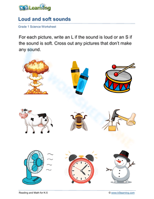 Loud and Soft Sounds worksheets