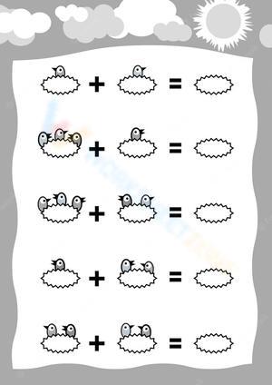 addition-coloring-worksheets