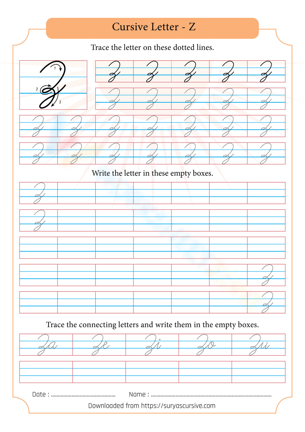 Free Printable Letter Z Worksheets for Kids - Worksheet Zone