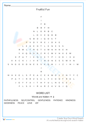 holy spirit word search