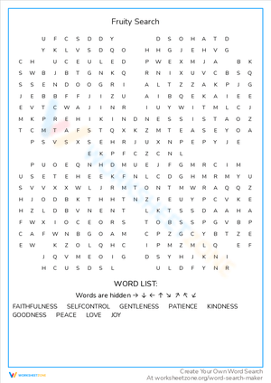 holy spirit word search