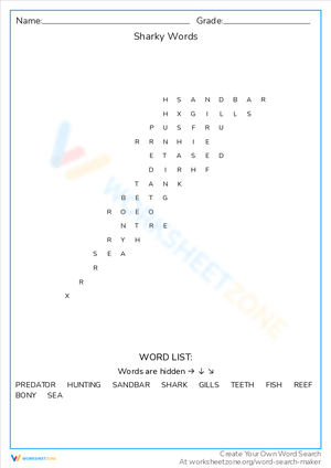 Printable & Online Fish Word Search Collection For All Ages
