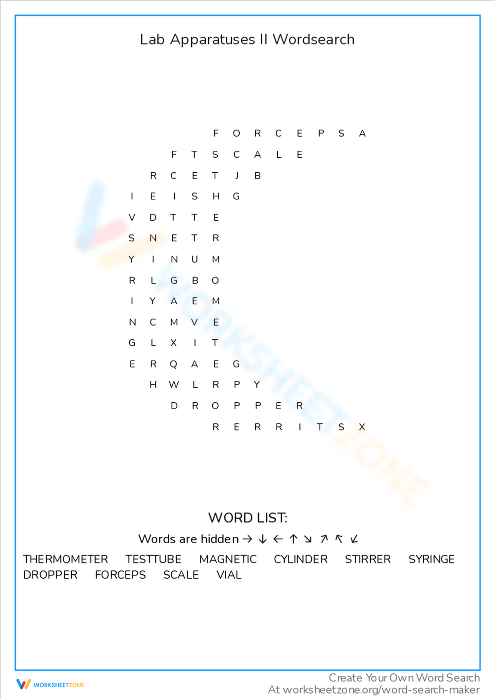 Free Printable Word Search Worksheets For High Schoolers