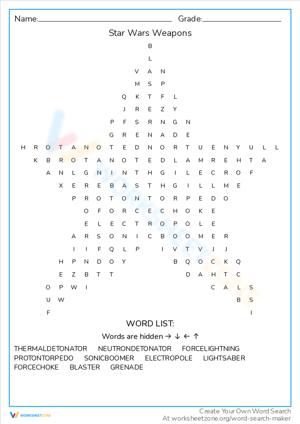 Star Wars Word Search — ScouterLife