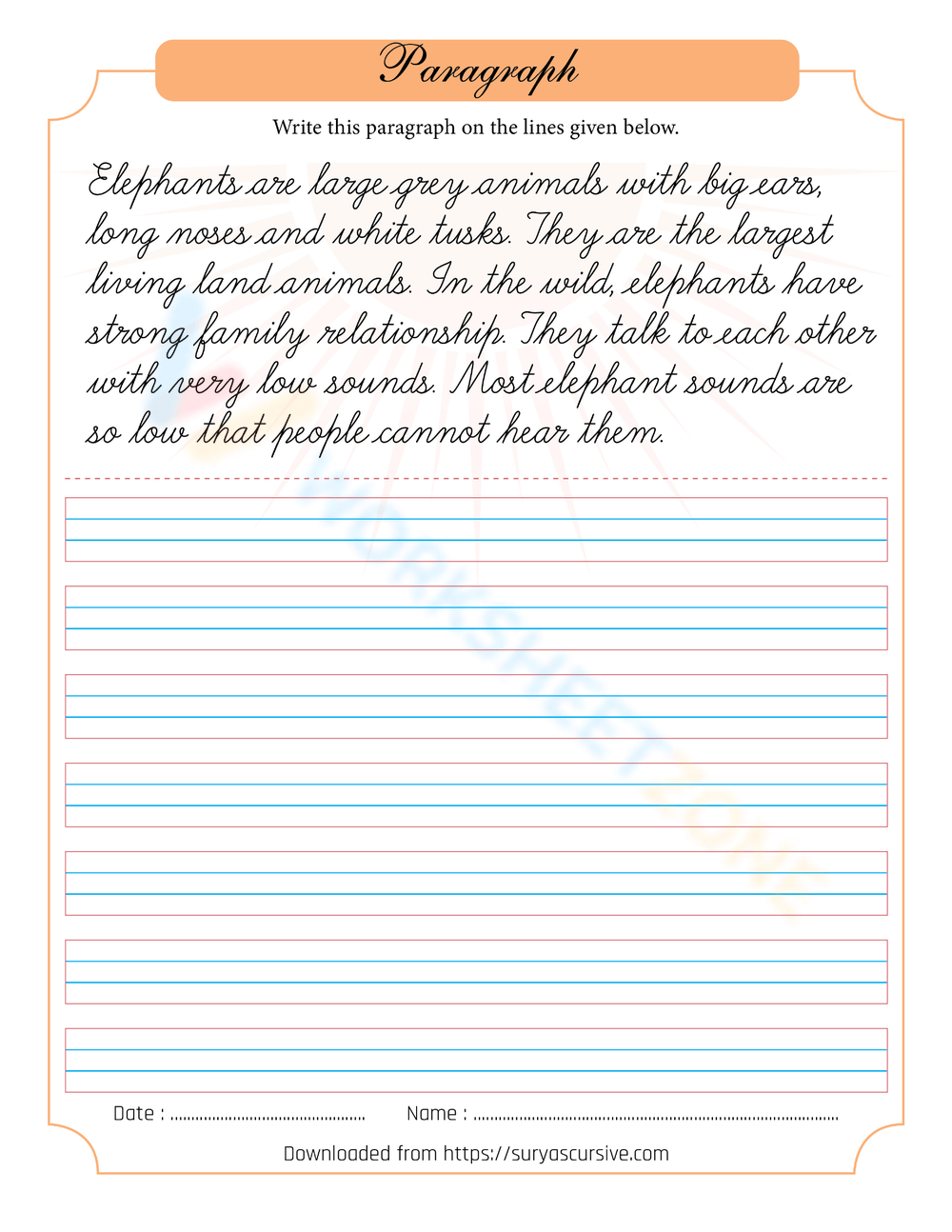 Free Printable Neat Handwriting Practice Sheets For All Ages