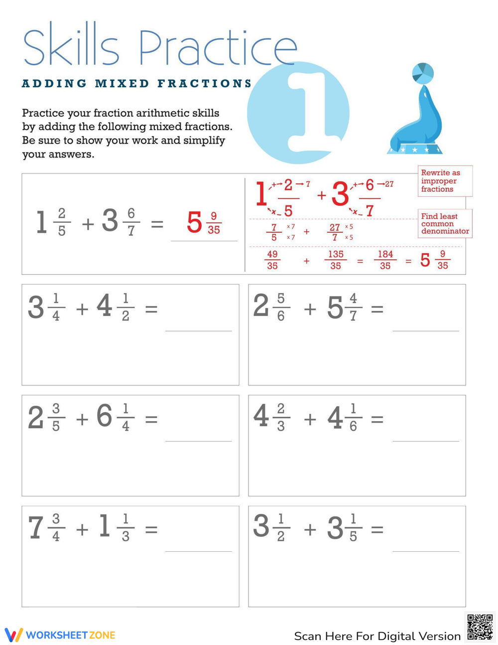 adding-mixed-fractions-worksheet