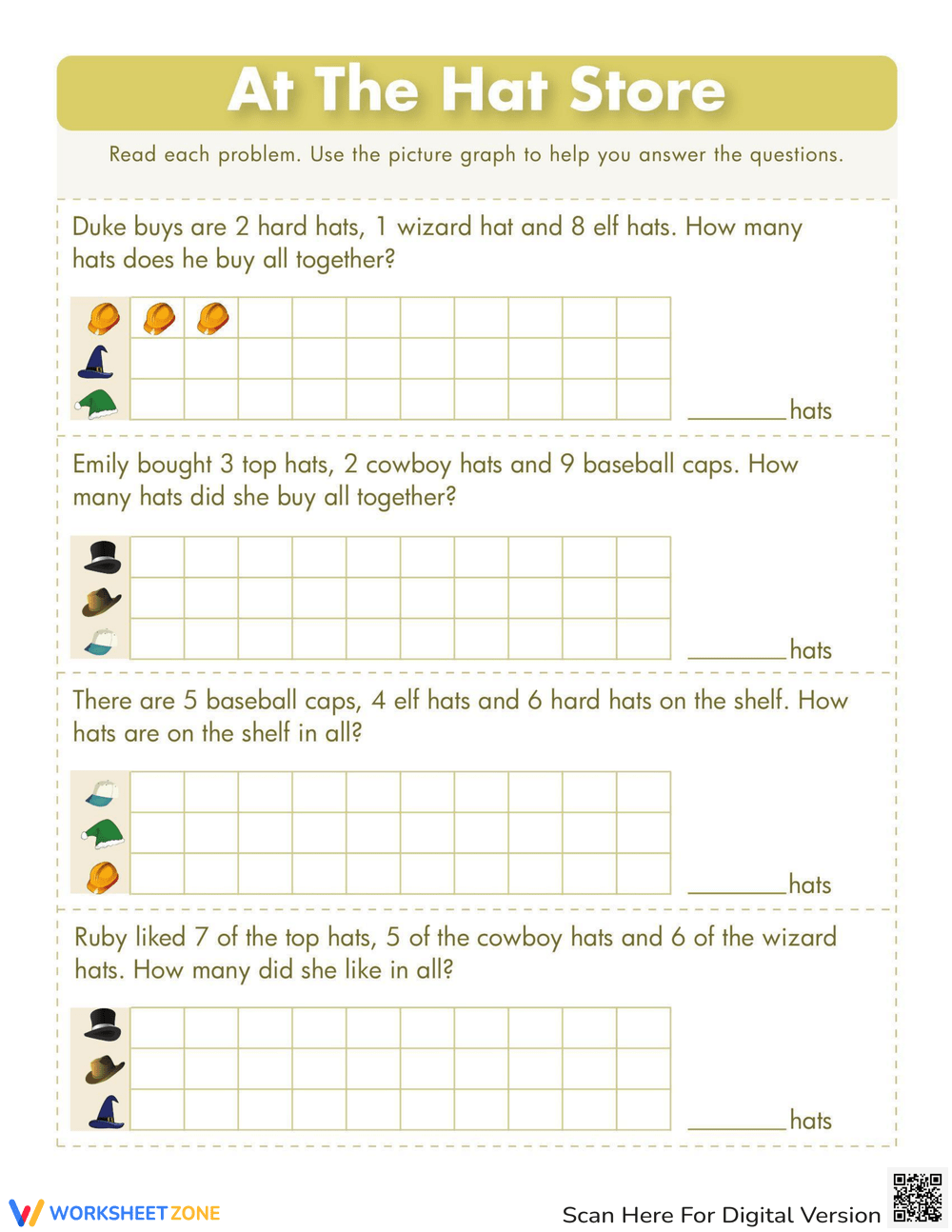 Canned-Food Drive Pictograph | LoveToTeach.org