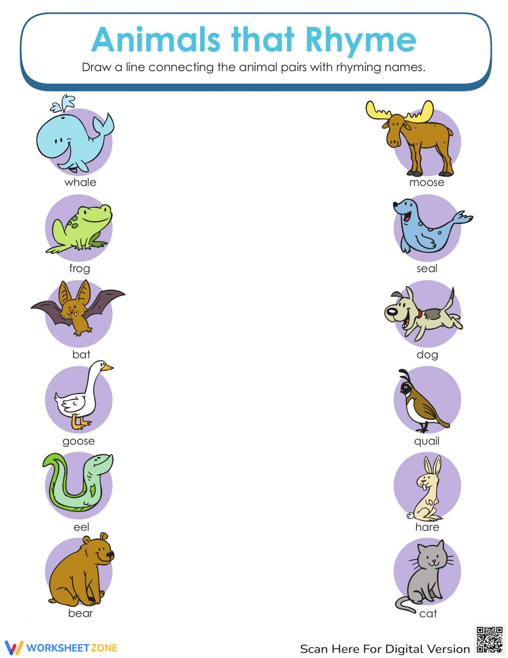 animals-that-rhyme-worksheet