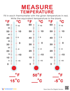 Measure Temperature: hermometers