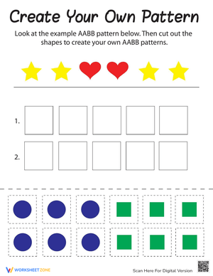 Creating Patterns: Math and Art Worksheet