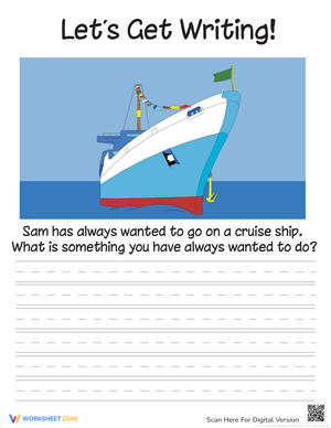 Let's Write About Dreaming Worksheets