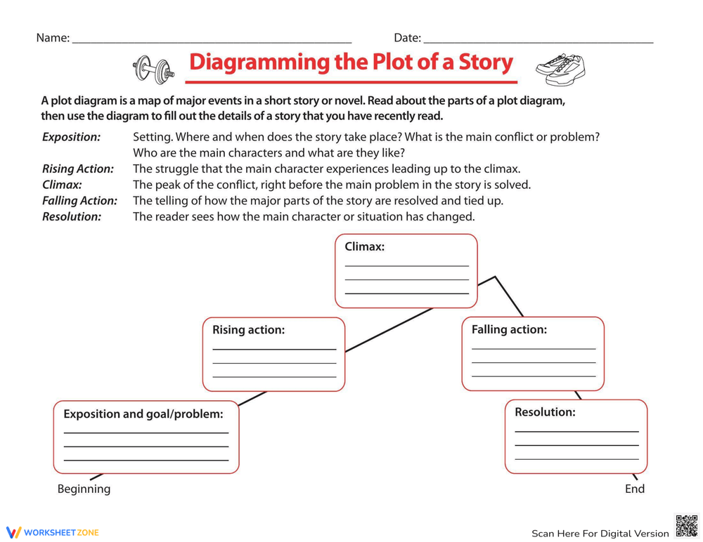 short story outline worksheet