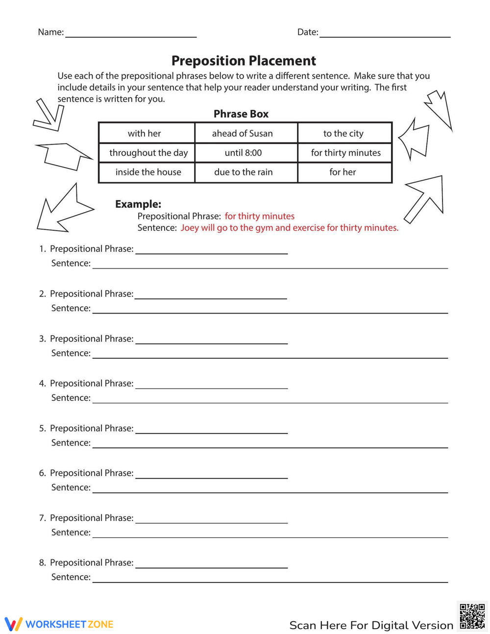 Prepositions Of Placement Preposition Worksheets Prepositions My Xxx