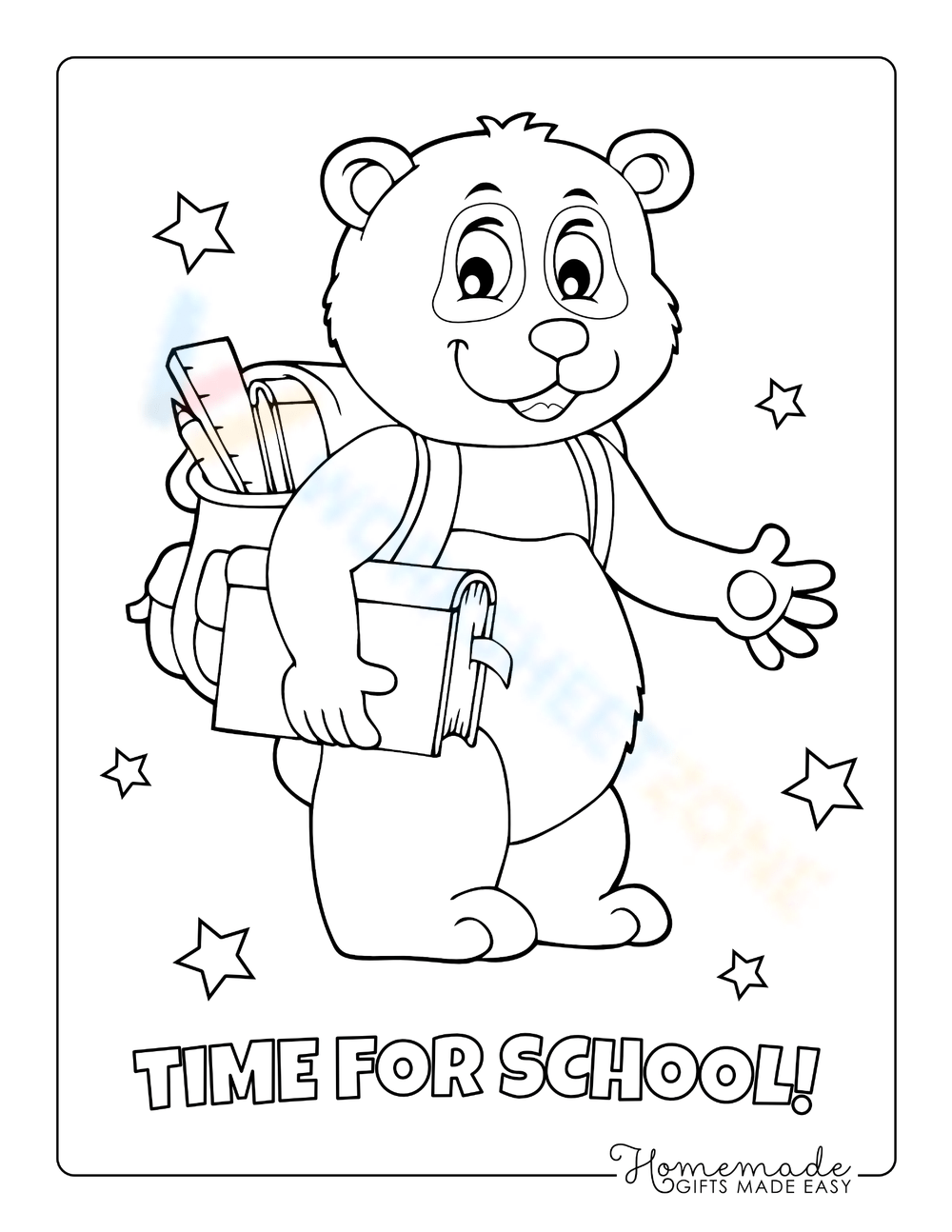 school coloring page