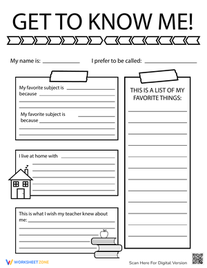 How Well Do You Know Me Worksheet - WordMint