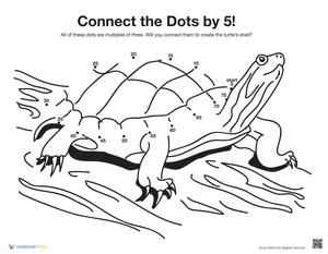 Skip Counting Turtle: Counting Patterns Worksheets