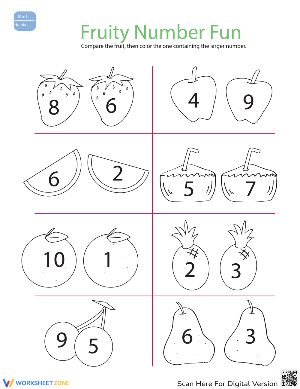 Big Small 8 worksheet