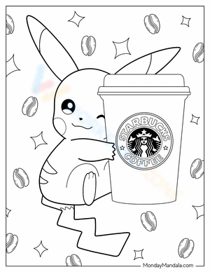 starbucks cup coloring page