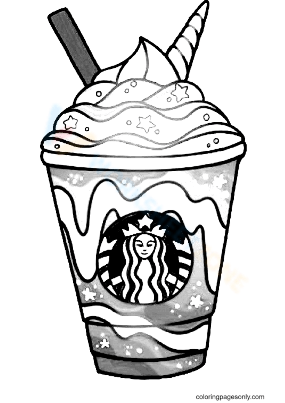 Starbucks Coffee Coloring Pages