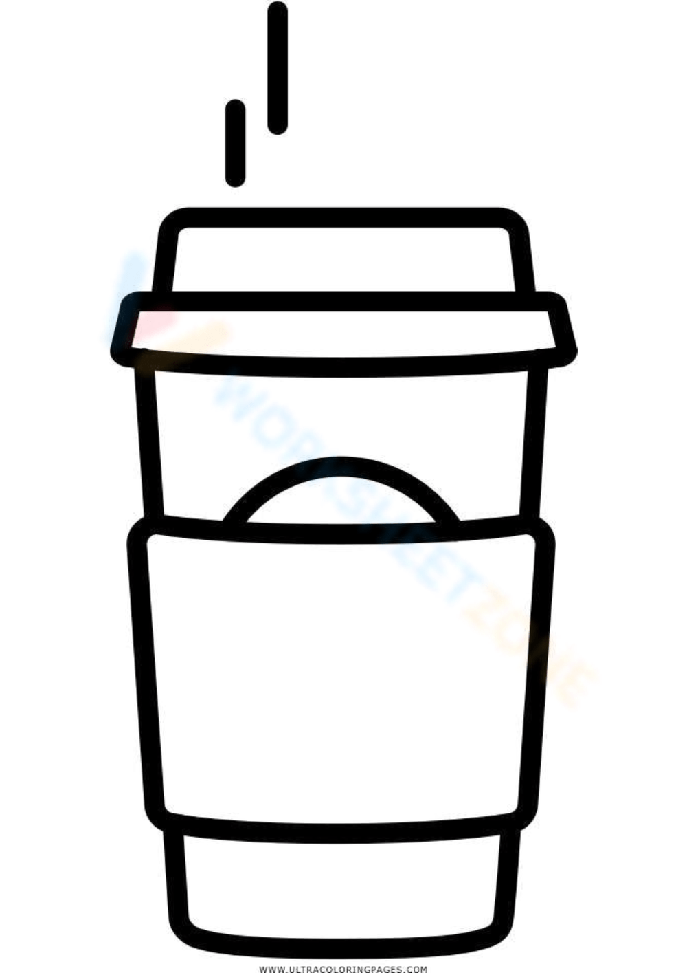 starbucks cup coloring page