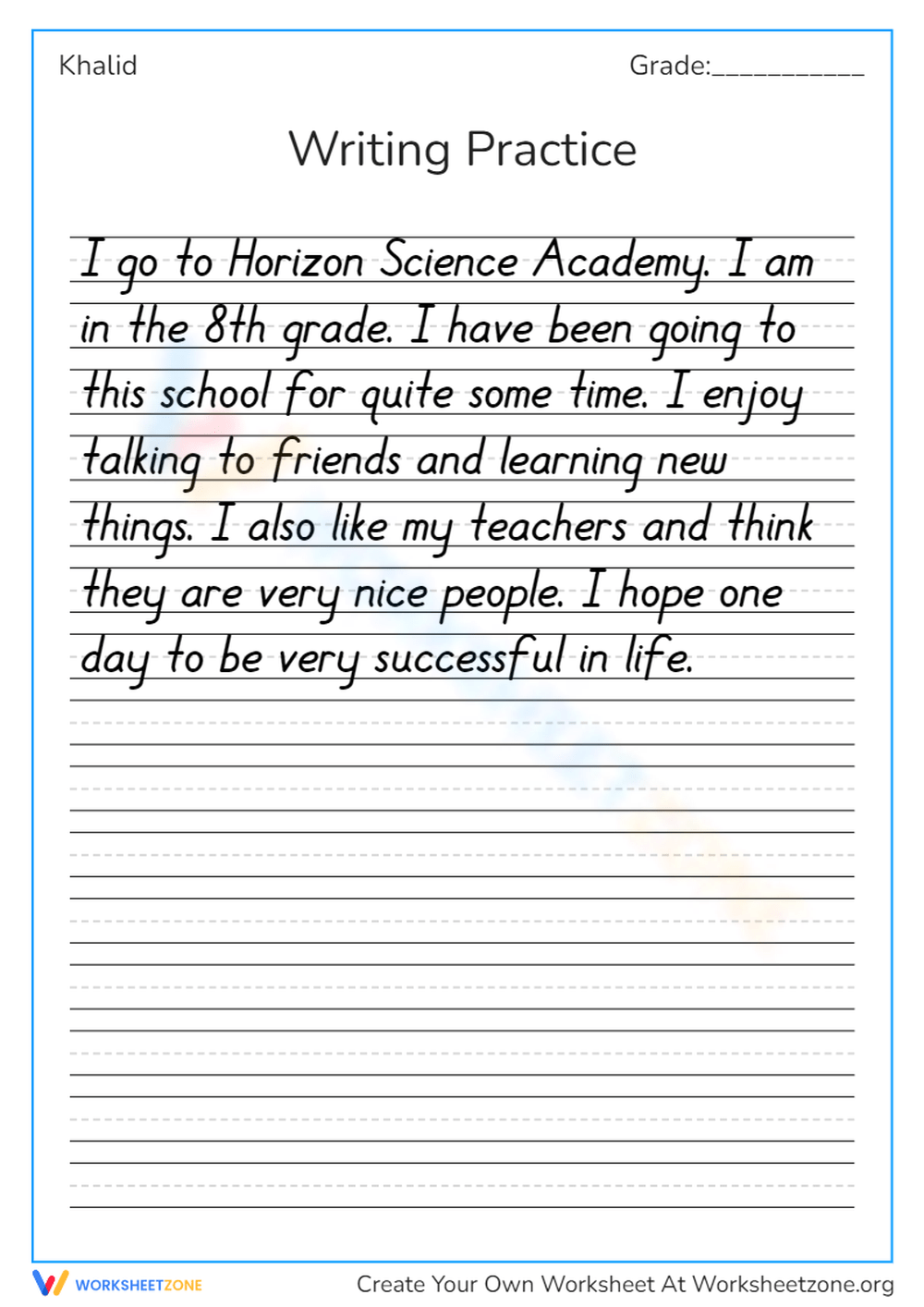 Handwriting Practice Worksheets - neat and cute (2052030)