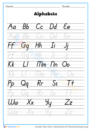 Tall Handwriting Practice Sheets, Printable Handwriting Worksheets,  Alphabet Writing Practice, ABC Letter Tracing, Improve Handwriting -   Hong Kong