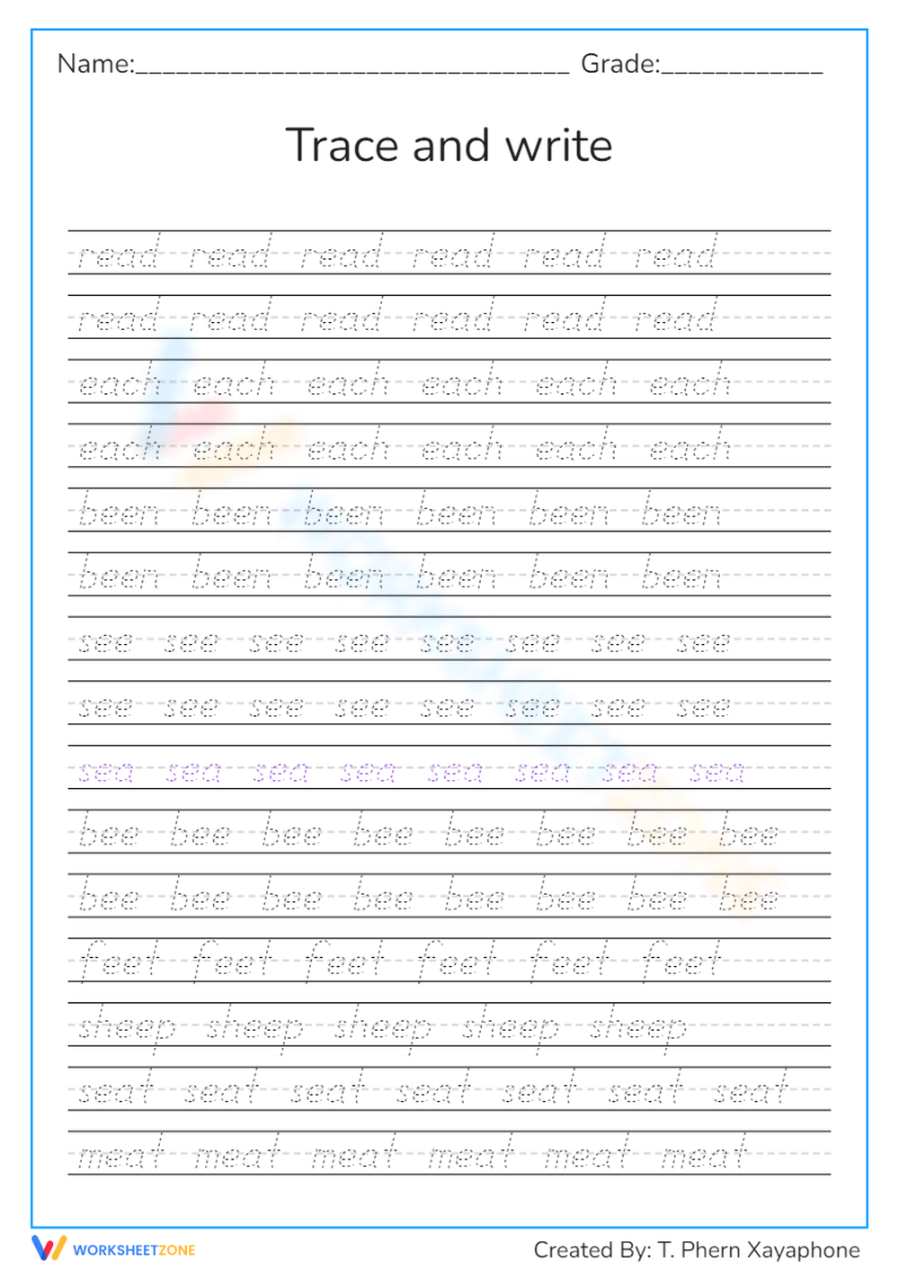 Tall Handwriting Practice Sheets, Printable Handwriting Worksheets,  Alphabet Writing Practice, ABC Letter Tracing, Improve Handwriting -   Hong Kong