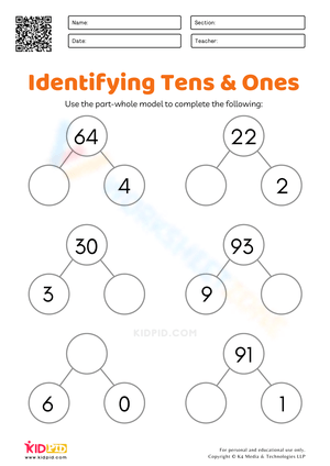 Identifying Tens and Ones 3