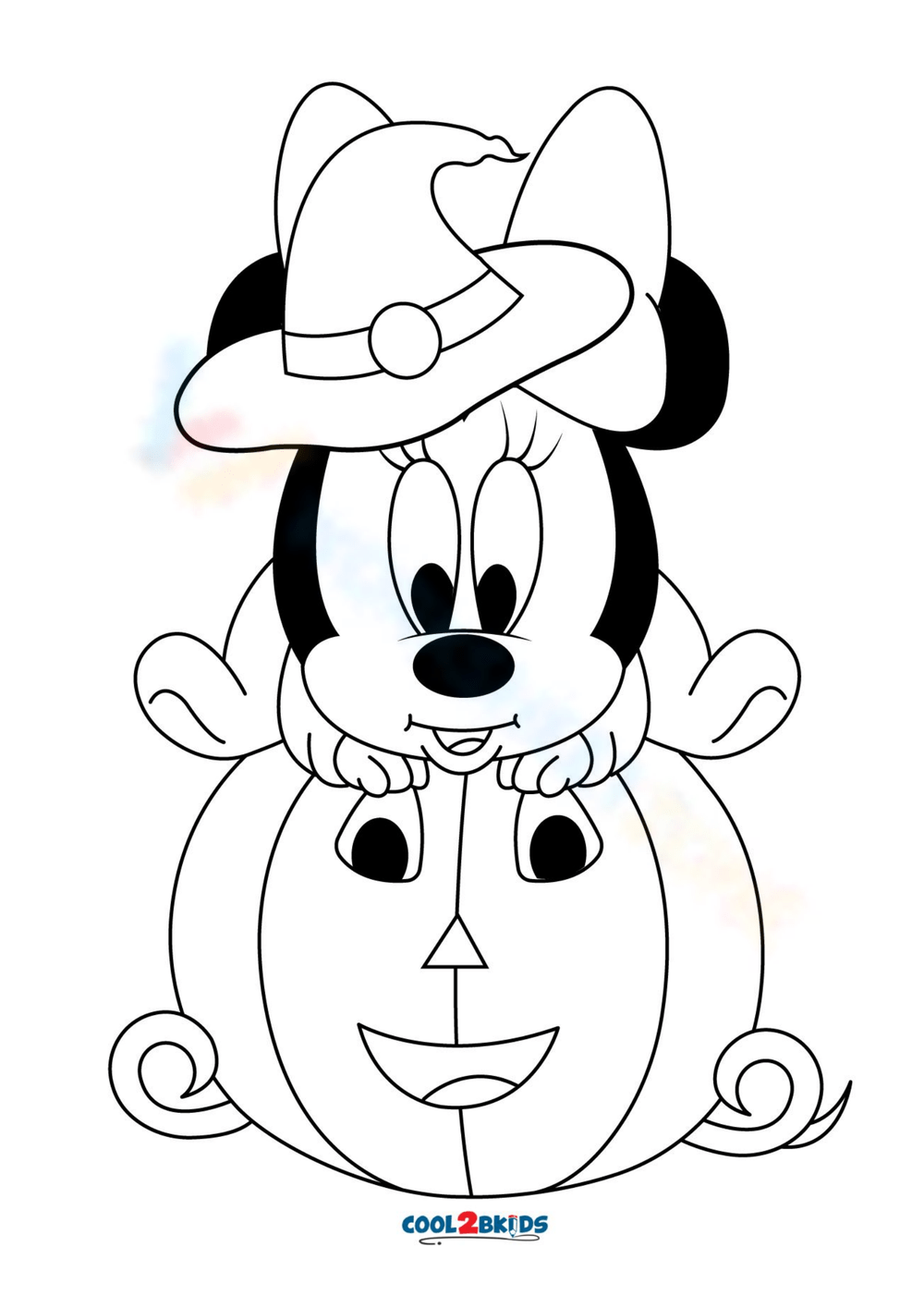 mickey mouse halloween coloring pages