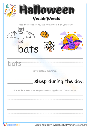 Halloween Spelling Worksheets