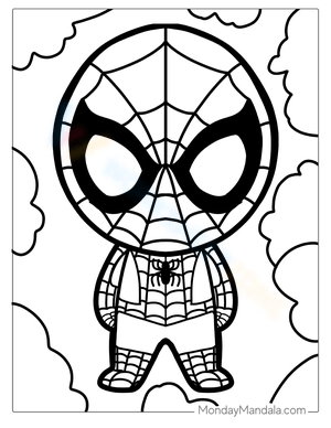 spiderman coloring page