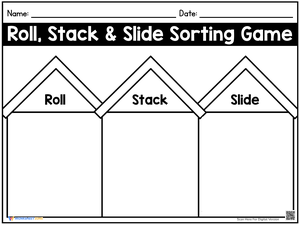 Printable 3D Shapes Sorting Worksheet | Grade K-1 Math