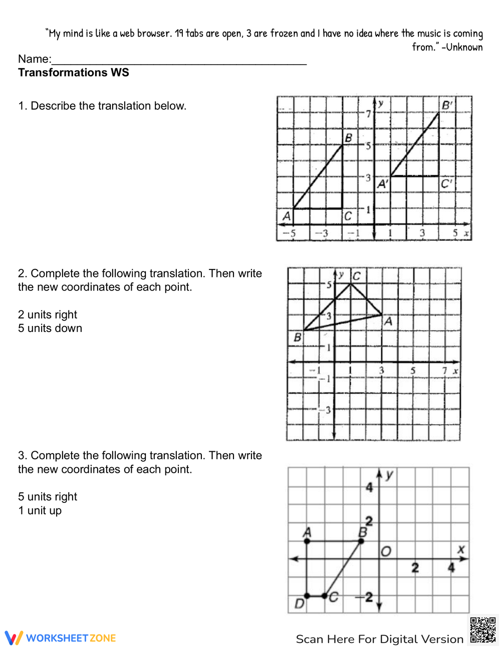 Transformations Worksheets 1654x2339
