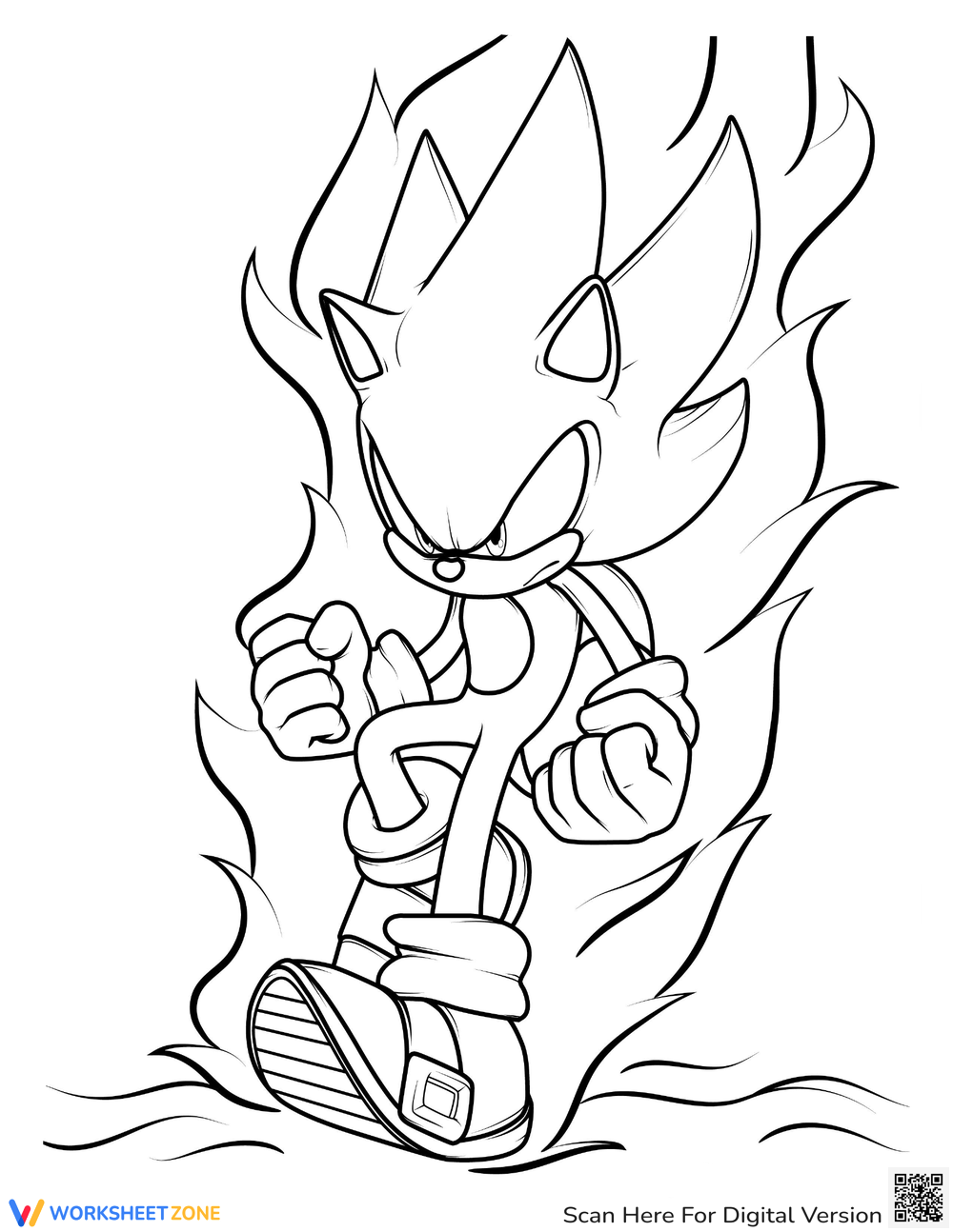 Amy Rose coloring sheet to print 