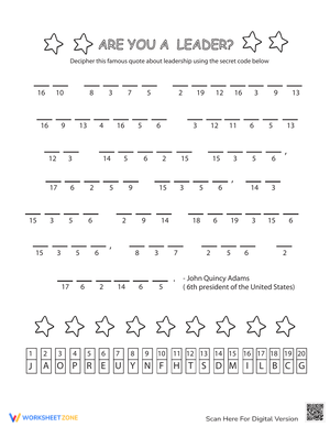 Crack The Code Worksheets