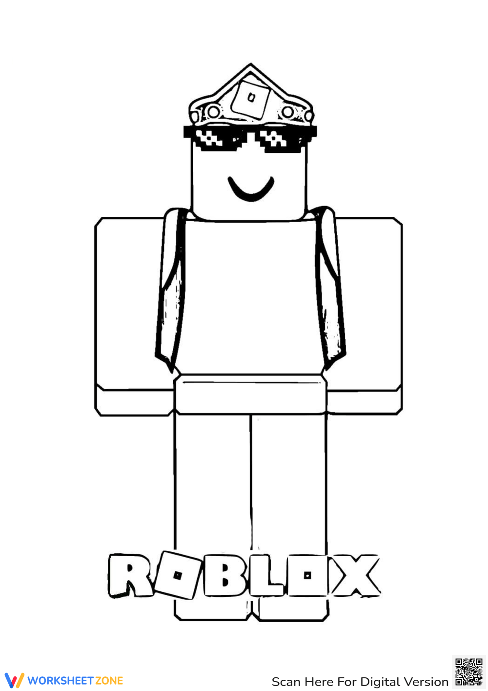 Roblox Coloring Pages for Kids, Girls, Boys - Roblox Characters