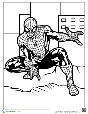Cute Chibi Spiderman Coloring Sheet  Cartoon coloring pages, Avengers  coloring pages, Spiderman coloring