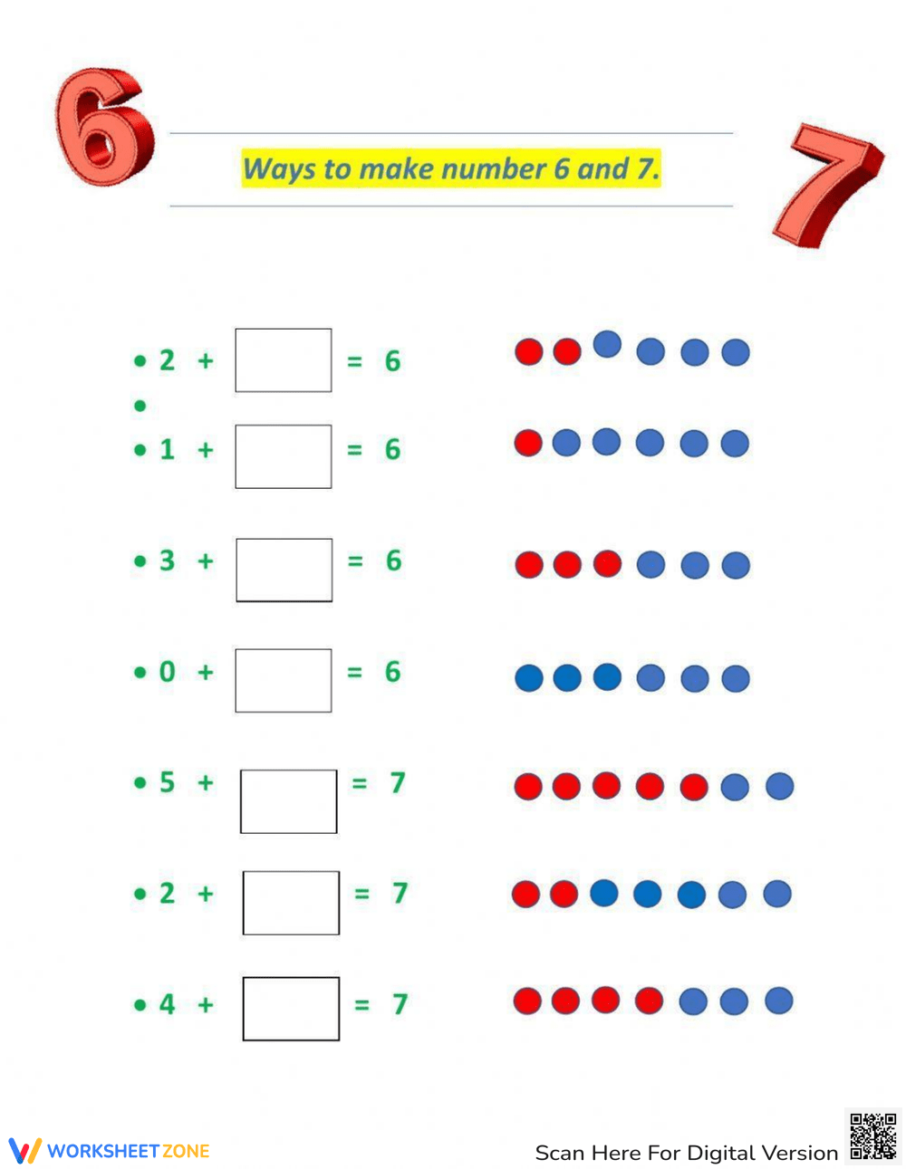 making-numbers-6-and-7-worksheet