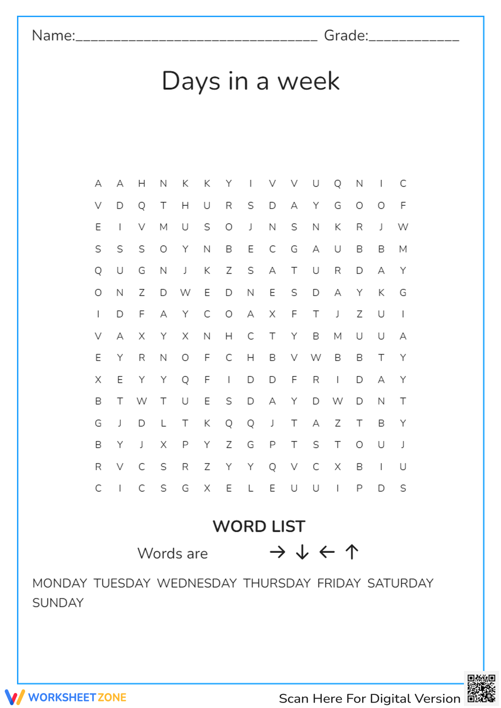 Winter Clothing Word Search