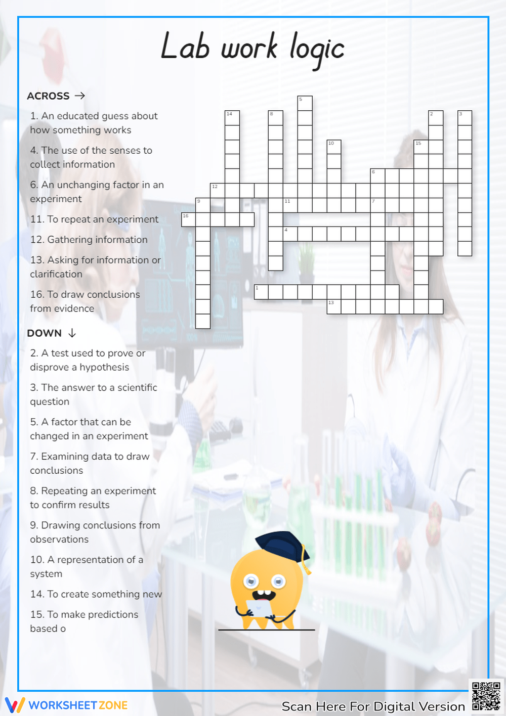 Scientific Method Crossword Review