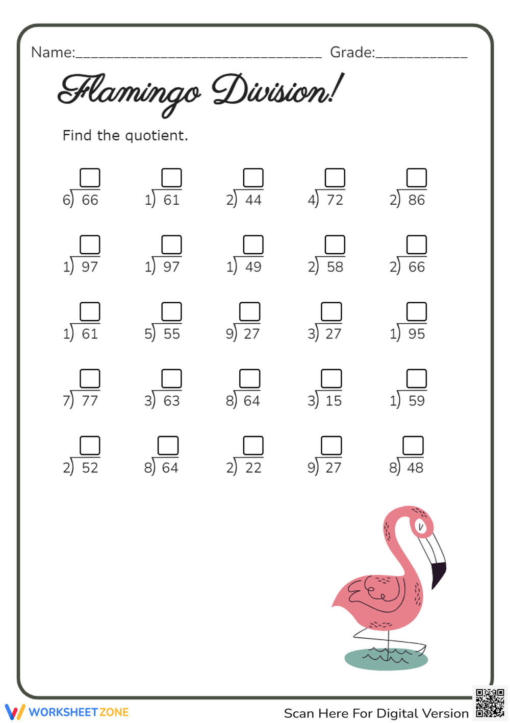 Free Long Division Worksheet Generator Division Homework Ks2