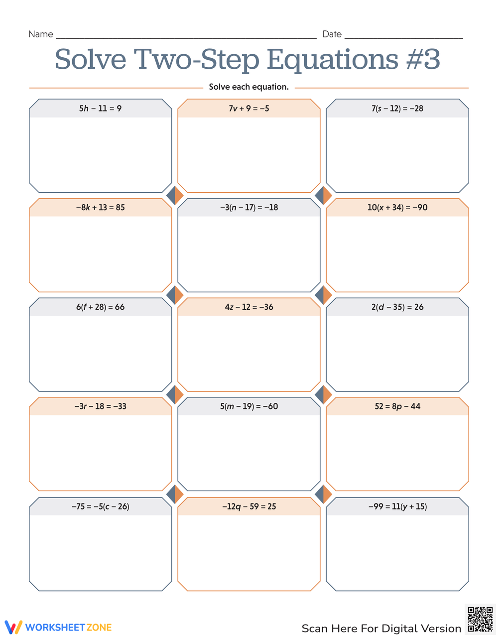 13 Best Images Of Solving Equations Worksheets Grade 8 Solving