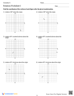 Reflection of 3 Vertices Over the x or y Axis (A)