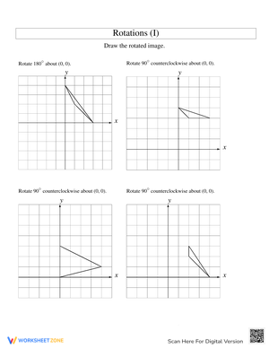 Practice Identifying Rotational Symmetry Worksheets