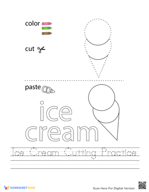 Ice Cream Cutting Practice