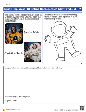 Space Explorers Worksheets