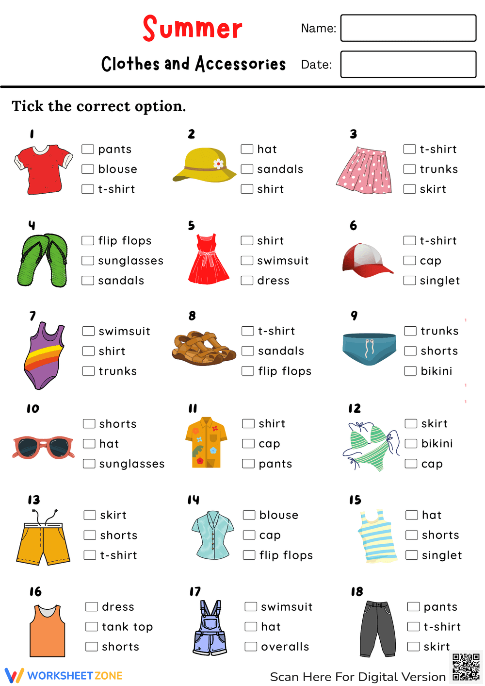 Bikinis Worksheet Collection For Teaching & Learning