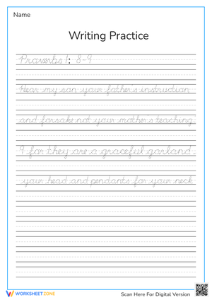 Writing Practice Worksheets